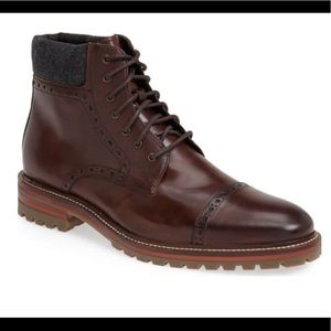 Johnston and Murphy Karnes Boot — Dark Brown Sz 9